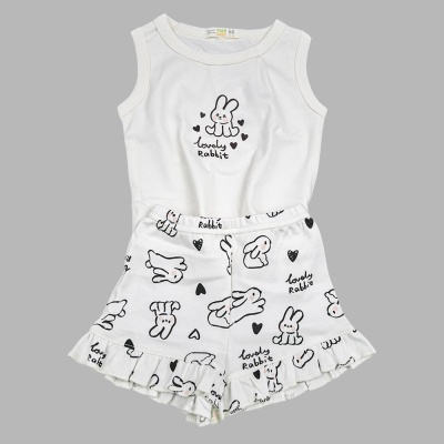 Комплект Lovely Rabbit Футболка и шорты Чуди Кидс 376125-12К молочный